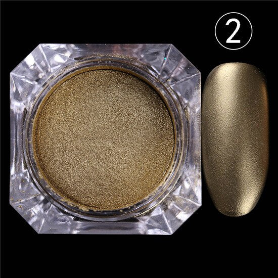 1 Box BORN PRETTY Chocolate Matte Glitter Powder 2g Nail Dust 4 Colors Manicure Nail Art Glitter Powder Decorations