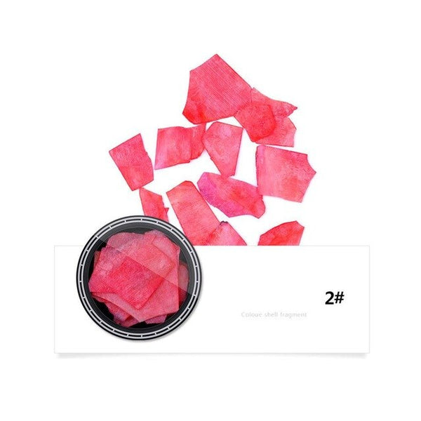 1 boîte belle Texture coquille de mer naturelle 3D charme Nail Art décoration tranche bricolage Salon de beauté ongles décorations outils #280821