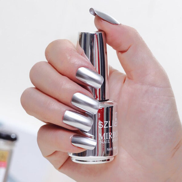 100% nouveau vernis à ongles métallique effet miroir magique Chrome inoffensif vernis à ongles longue durée livraison directe