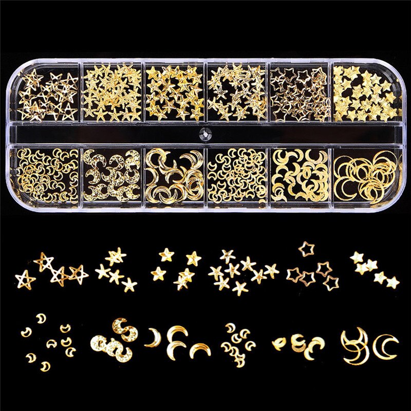 12 grille mixte Nail Art strass perle décorations métal cadre Caviar perles goujons sirène AB pierre ongles outil bricolage #288844