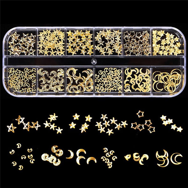 12 grille mixte Nail Art strass perle décorations métal cadre Caviar perles goujons sirène AB pierre ongles outil bricolage #288844