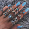 13 Pcs/Set Women Fashion Ring Lady Party Ring Set