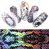 16 Pcs Snake Texture  Starry Nail Foils Holographic Transfer Stickers Decals Manicure Nail Art Transfer Sticker Nail Accessories
