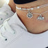 2 Pcs/Set  Anklet Set Women Personality Clothing Jewelry Accessories