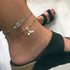 2 Pcs/set Women Fashion Summer Beach Anklet Jewelry Accessories