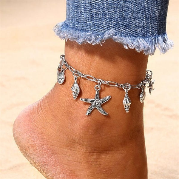 2 Style Anklet Women Fashion Silver Jewelry Gift
