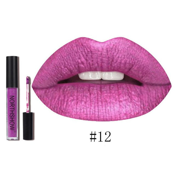 Women's Fashion Matte Liquid Lip Gloss Soft Texture Long Lasting Lipstick Waterproof Lip Liner Cosmetics