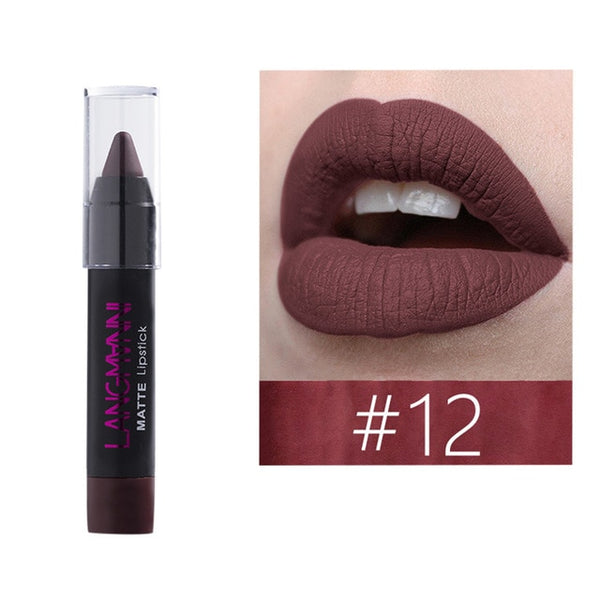 Women's Fashion Ladies Beauty Matte Waterproof Sexy Pen Hydrating Long Lasting Lip Gloss Pen Drop Shipping