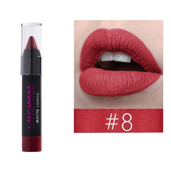 Women's Fashion Ladies Beauty Matte Waterproof Sexy Pen Hydrating Long Lasting Lip Gloss Pen Drop Shipping