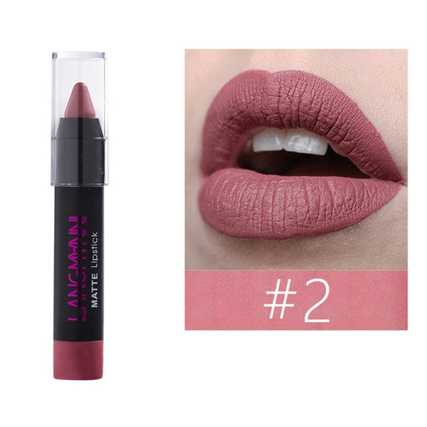 Women's Fashion Ladies Beauty Matte Waterproof Sexy Pen Hydrating Long Lasting Lip Gloss Pen Drop Shipping