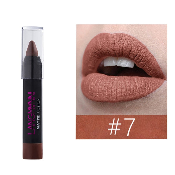 Women's Fashion Ladies Beauty Matte Waterproof Sexy Pen Hydrating Long Lasting Lip Gloss Pen Drop Shipping