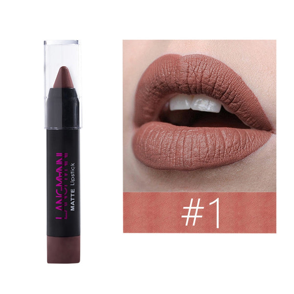 Women's Fashion Ladies Beauty Matte Waterproof Sexy Pen Hydrating Long Lasting Lip Gloss Pen Drop Shipping