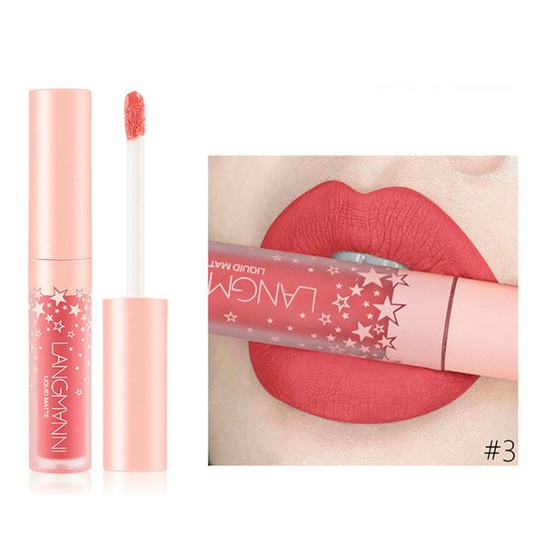 2019 Women's Fashion Lipstick Cosmetics Women Sexy Waterproof Lips Matte Lasting Lip Gloss