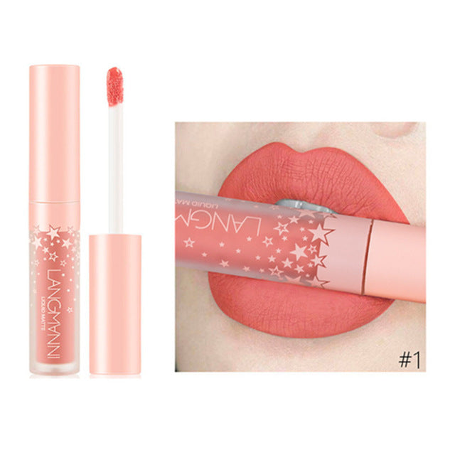 2019 Women's Fashion Lipstick Cosmetics Women Sexy Waterproof Lips Matte Lasting Lip Gloss