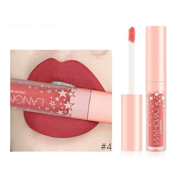 2019 Women's Fashion Lipstick Cosmetics Women Sexy Waterproof Lips Matte Lasting Lip Gloss