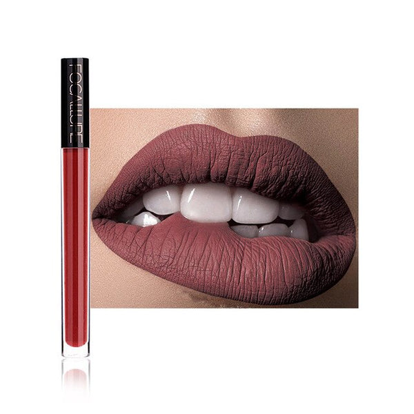 Women's Fashion New Fashion Lipstick Cosmetics Women Sexy Lips Matte Lip Gloss Party Lip Gloss