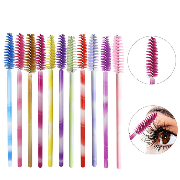 2018 offre spéciale jetable 50 pcs/paquet brosse de maquillage cils cils cils Mini baguettes de Mascara brosse outil d'extension de cils