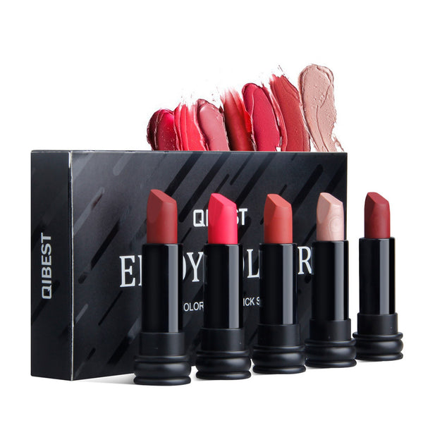 New Fashion 5PCS New Fashion Waterproof Matte Lipstick Cosmetic Sexy Lip Gloss