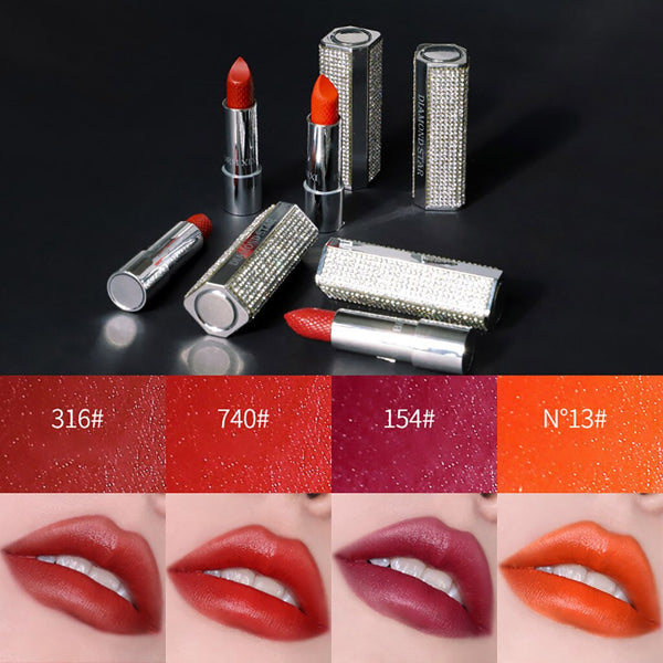 New Fashion Waterproof Lipstick Matte Pumpkin Color Lipstick Eat Earth Rich Vitamin E Moistu Maquiagem Drop Shipping