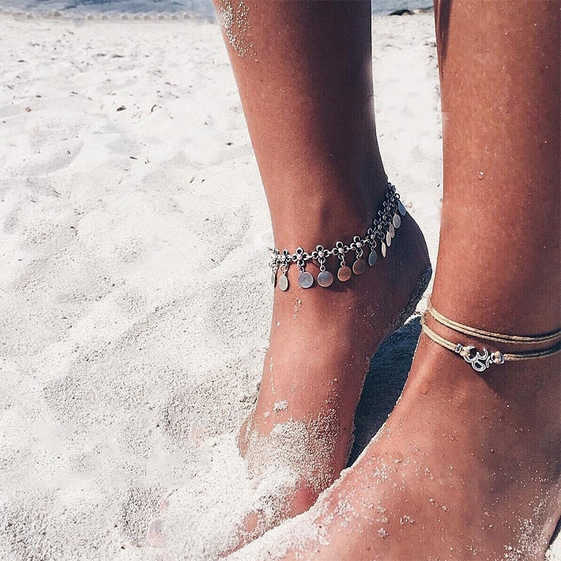 3 Pcs/ Set  Anklet Women Exquisite Fashion Summer Gift