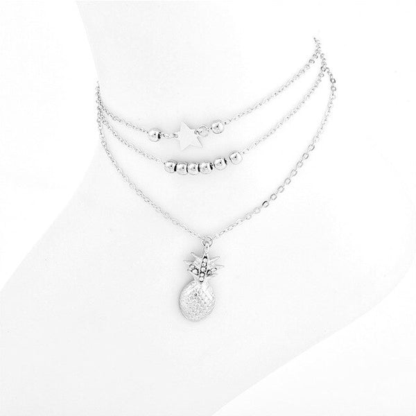 3 Pcs/Set  Women Anklet Set Combination Girl Gift