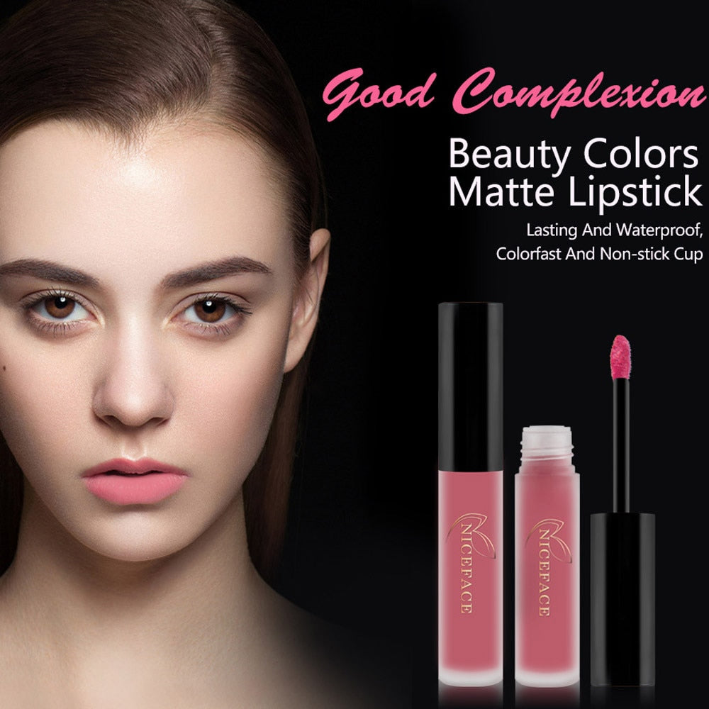 3PCS Lip Gloss Makeup New Fashion Waterproof Long lasting Matte Liquid Lipstick Moisturizing Cosmetic Sexy Lip Gloss Kit