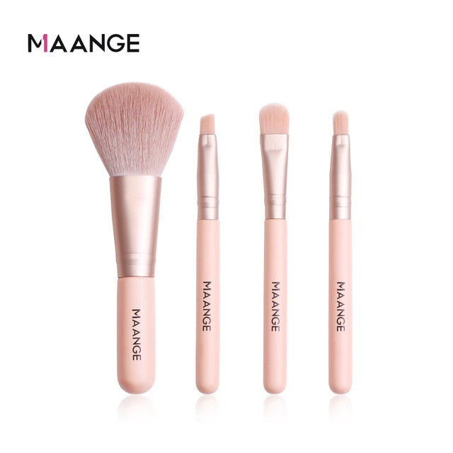 4/7Pcs Makeup Brushes Set Face Powder Foundation Eye Shadow Contour Concealer Portable Travel Make Up Brush