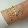 4 Pcs/set Women Fashion Bracelet Set Exquisite Party Wedding Jewelry Accessories