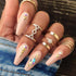 5 Pcs/set Bohemian Fashion Gold Geometric Punk Crystal Ring Set Ladies Party Wedding Jewelry Accessories Christmas Gifts