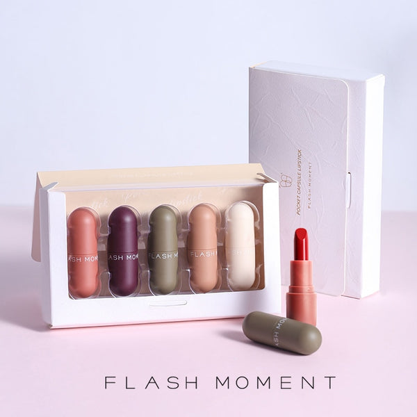 HOT 5pcs/set matte lipstick long lasting professional makeup