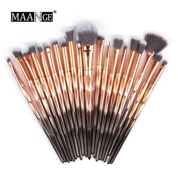 7-20Pcs Diamond Makeup Brushes Set Powder Foundation
