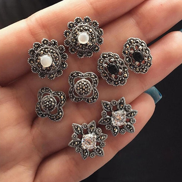 8 Pcs/set Earrings Lady Fine Wedding Jewelry Birthday Gift