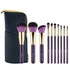 10 PCS Travel-friendly Makeup Brushes Purple Colored Make Up Brushes