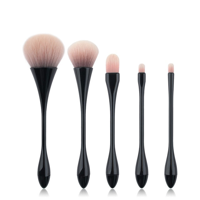 NEW 5PCS Makeup Brush Set Facial Make Up Powder Foundation Blush