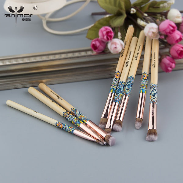 High Quality 8PCS Bamboo Makeup Brush Set Brushes Professional