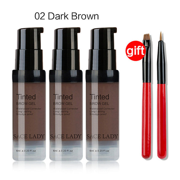 Buy 3 Get 1 Gift SACE LADY Eyebrow Tint Set Waterproof Henna Makeup Gel Brush Eye Brow Cream Kit Make Up Paint Enhancer Cosmetic