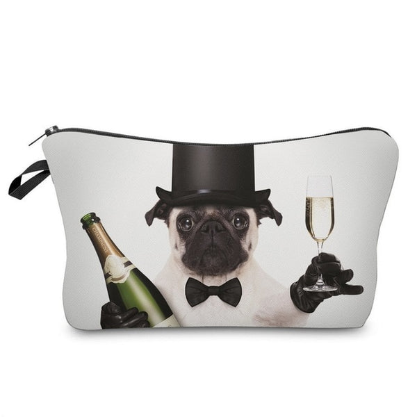 Women Cosmetic Bags 3D Printed Makeup