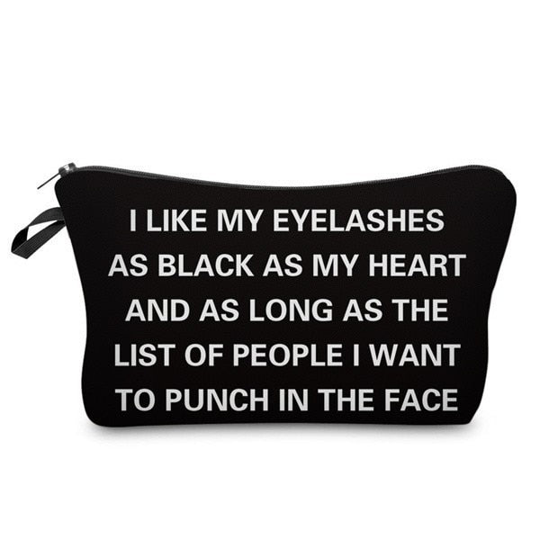 Women Cosmetic Bags 3D Printed Makeup
