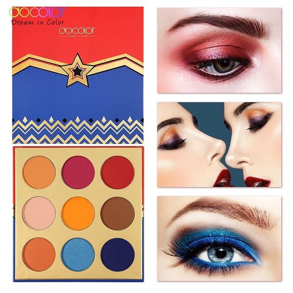 Docolor Matte Eyeshadow Palette 9 color Professional Eye shadow Nude Palette Powder Pigment Cosmetic Waterproof Makeup Eyeshadow