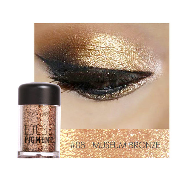 FOCALLURE 18 Colors Glitter Eye Shadow Loose Powder Shimmer Pigment Eyeshadow Makeup