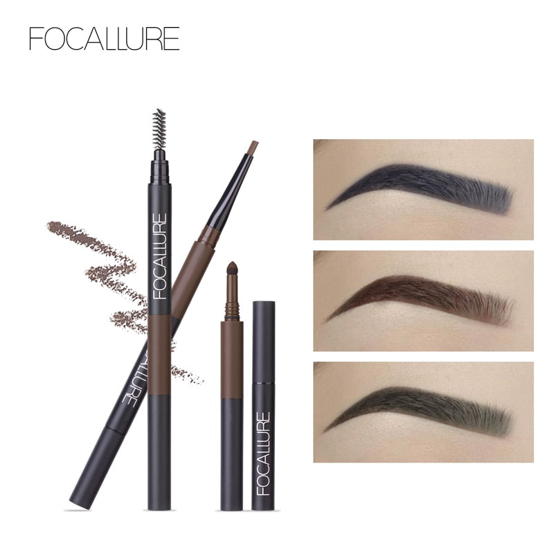 3 in 1 Auto Brows Pen 24 Hours Long-lasting Tint Shade Make Up