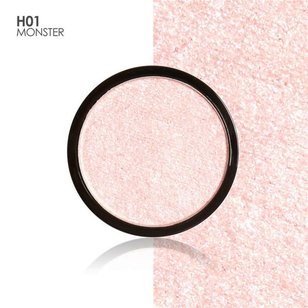 FOCALLURE Big 8 Colors DIY Design Face Bronzer Pressed Blush Paltter with Highlither Face Powder Brighten Cosmetics