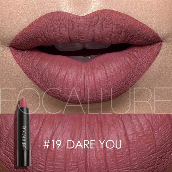 Matte Lipstick 19 Colors Waterproof Long-lasting Easy to Wear Professional Lipstick