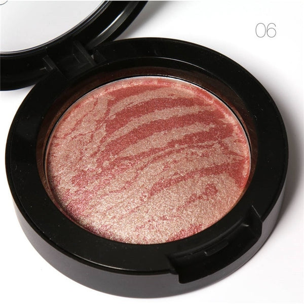 Natural Face Pressed Blush Makeup Baked Blush Palette Baked