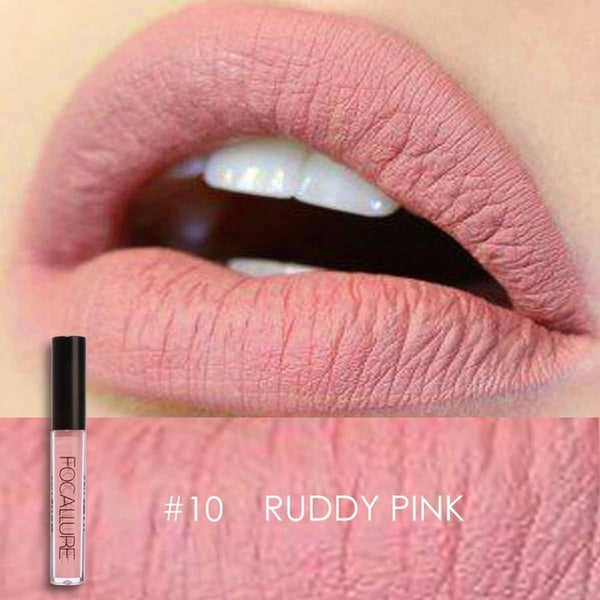 Waterproof Long-lasting Lip Gloss Pigment Dark Purple Black Red Velvet Matte Liquid Lipstick