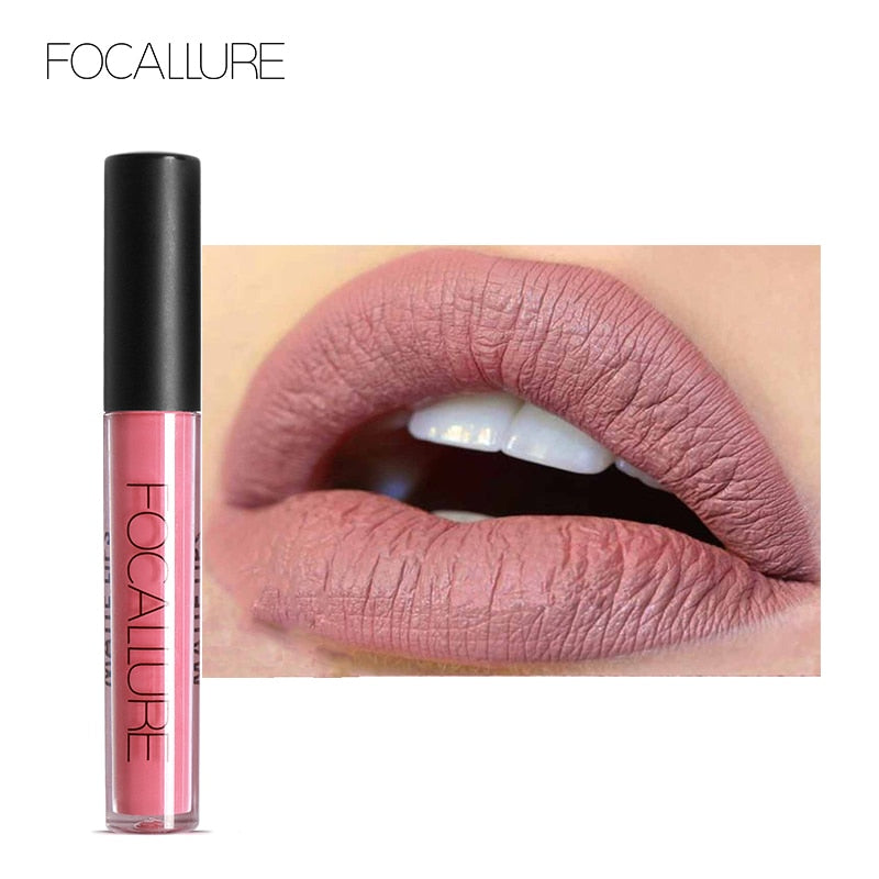 Waterproof Long-lasting Lip Gloss Pigment Dark Purple Black Red Velvet Matte Liquid Lipstick