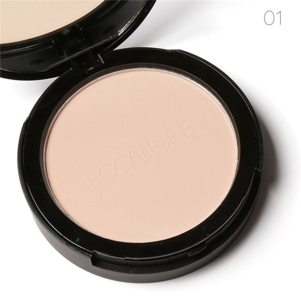 Face pressed powder oil control natural foundation powder 3 colors Smooth finish concealer setting powder