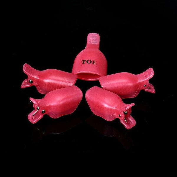 Femmes mode nouveau 5 pièces ongle d'ongle tremper Off Clip casquettes Gel Nail Art conseils pince réutilisable vernis à ongles dissolvant ongle d'ongle Clip outils d'ongle