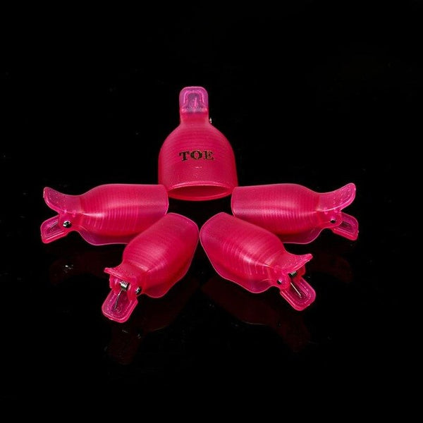 Femmes mode nouveau 5 pièces ongle d'ongle tremper Off Clip casquettes Gel Nail Art conseils pince réutilisable vernis à ongles dissolvant ongle d'ongle Clip outils d'ongle