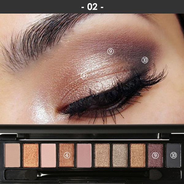 HIGH QUALITY 10Pcs Makeup Palette Natural Eye Makeup Light Eye Shadow Makeup